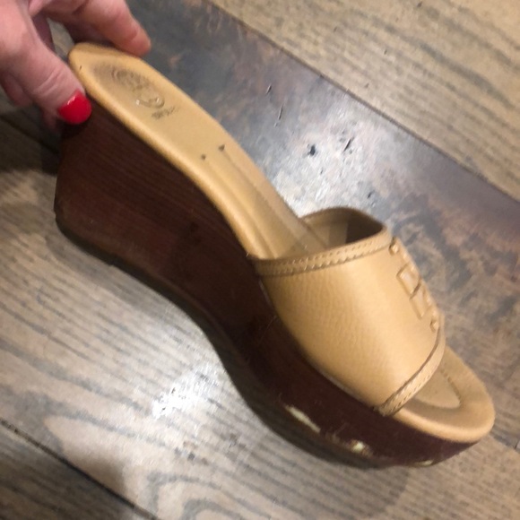 Tory Burch Wedge Logo Sandal 8.5 - Picture 4 of 6